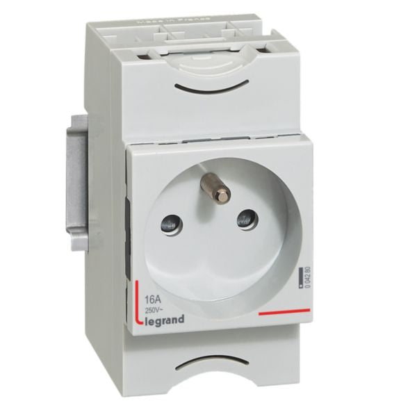 Prise de courant Lexic 16A, 250V, 1 sorties, IP2X – Legrand 004280