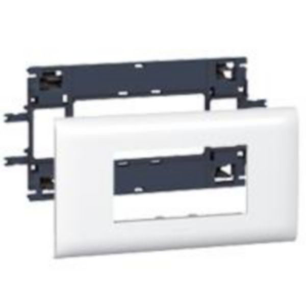 Cadre support de montage Mosaic 85 mm, 4 modules, IP40, IK07, 90 mm – Legrand 010994 – lot de 20