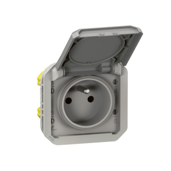 Prise de courant Plexo coloris gris – Legrand 069551L