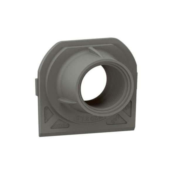 Presse-étoupe Plexo Ø 18mm, coloris noir, en plastique, coloris anthracite – Legrand 069663L – lot de 10