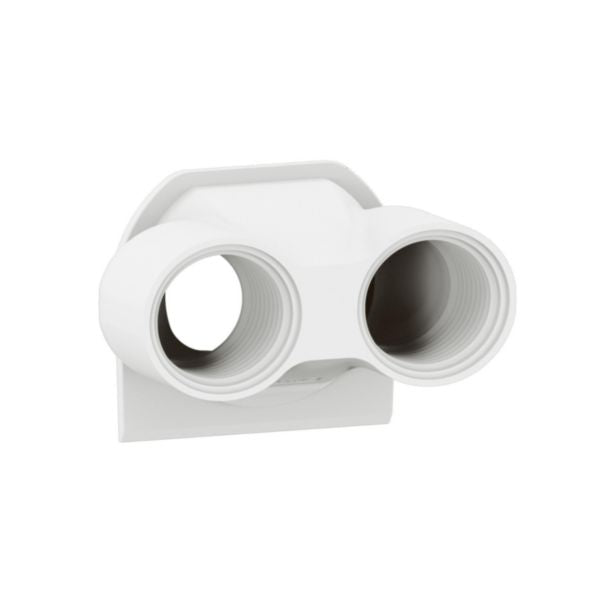 Presse-étoupe Plexo Ø 18mm, coloris blanc, en plastique – Legrand 069671L – lot de 10