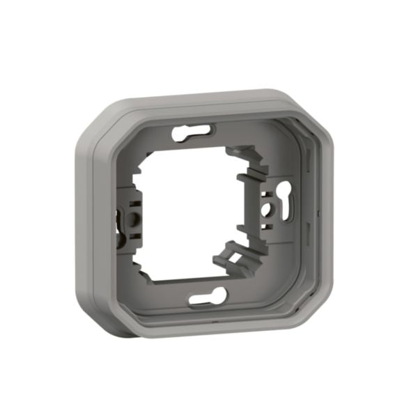 Cadre support de montage Plexo 1-poste, gris, 1 module, 2 modules, 85 mm – Legrand 069681L