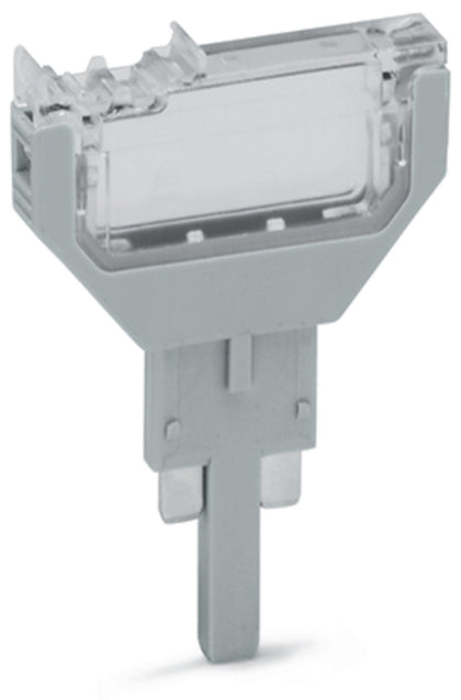 Vide fiche porte-composant boîtier 2 pôles, 5.2 mm large, gris, type 1 – WAGO 2002-800 – lot de 100