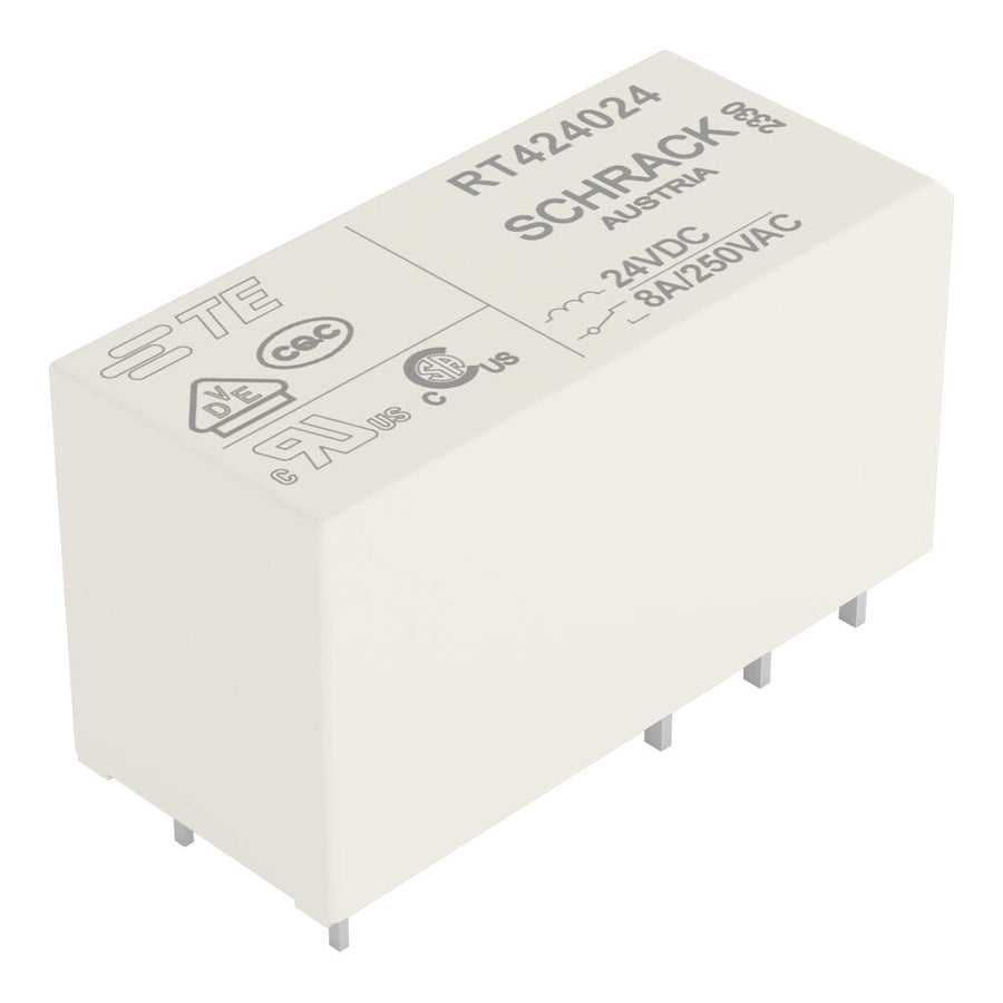 Relais de base 24 VDC, 2 inverseur contacts, 8 A, 15 mm élevé – WAGO 788-156