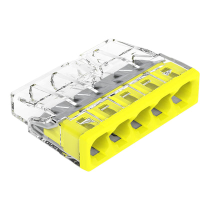 Wago - 100 Bornes de raccordement pour conducteurs rigides COMPACT - 5T max 2.5mm²