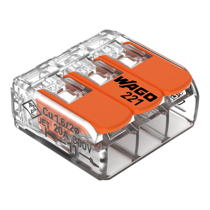 Wago - 50 Bornes de raccordement COMPACT - 3T max 4mm²