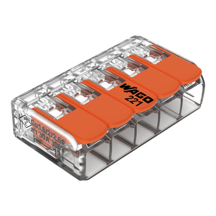 Wago - 15 Bornes de raccordement COMPACT 5T max 6 mm²