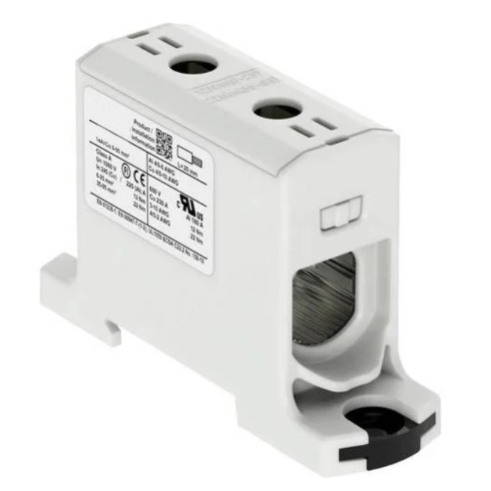 LOT DE 10 - BORNE DE JONCTION MODULAIRE – 6/95 – GRIS