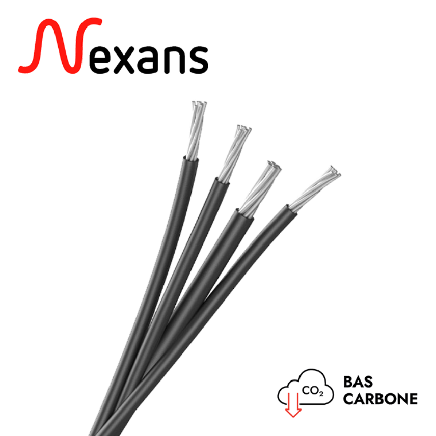CÂBLE TORSADÉ AÉRIEN – BRANCHEMENT – ALUMINIUM – C33-209 – 4X25 – TOURET 250 M