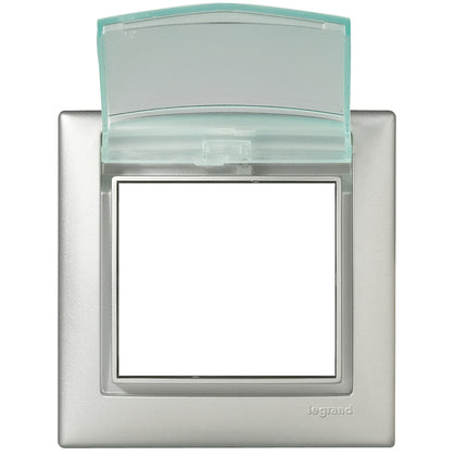 Plaque IP44, aluminium, IK04, 82 mm, 11 mm, 1 poste – Legrand 770150 – lot de 10