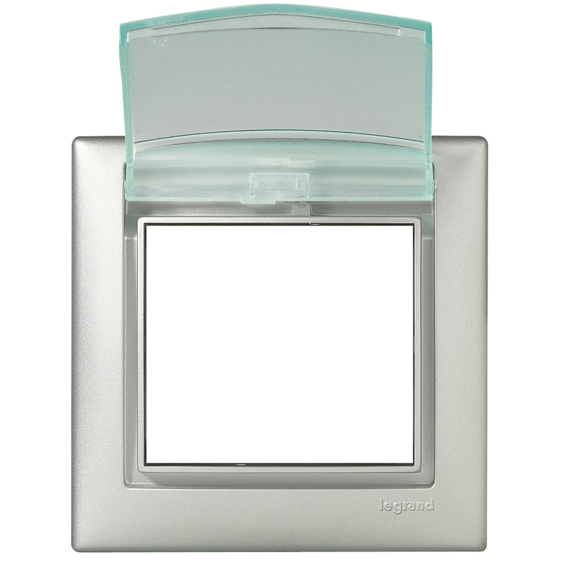 Plaque IP44, aluminium, IK04, 82 mm, 11 mm, 1 poste – Legrand 770150 – lot de 10