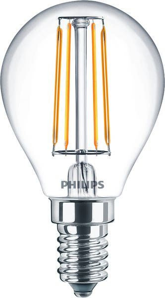 Lampe LED CLA LEDLuster ND 4.3-40W E14 827 P45 CL – PHILIPS 929001890402 – lot de 10