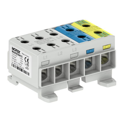 OTL50-5x gris/bleu/jaune-vert 5x1xAl/Cu 1,5-50mm² 1500V Bloc de jonction