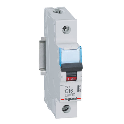Disjoncteur miniature TX3 16 A, 400 V, 1P, courbe C, 10kA – Legrand 404171 – lot de 10