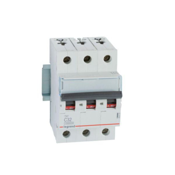 Disjoncteur miniature TX3 32 A, 400 V, 3P, courbe C, 10kA – Legrand 404225