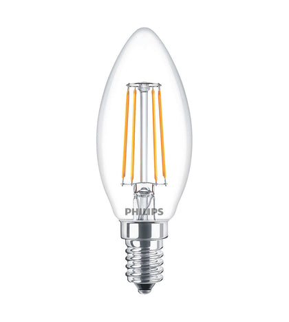 Lampe LED filament E14 4W B35 2700K 470lm CL – PHILIPS 929001258002