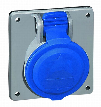 Prise industrielle pour montage sur panneau P17 3P+E, 3P, 16 A, 200/250 V, IP44 – Legrand 555185