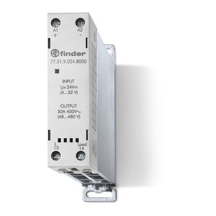 Relais statique modulaire 22.5mm, 1NO, sortie 30A, 400VAC, entrée 230VAC, commutation au passage par zéro – FINDER 773182308050 – lot de 5