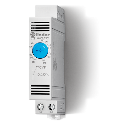 Thermostat 17.5 mm, commande de chauffage, 1NC, 0...+, 60°C – FINDER 7T8100002403 – lot de 5