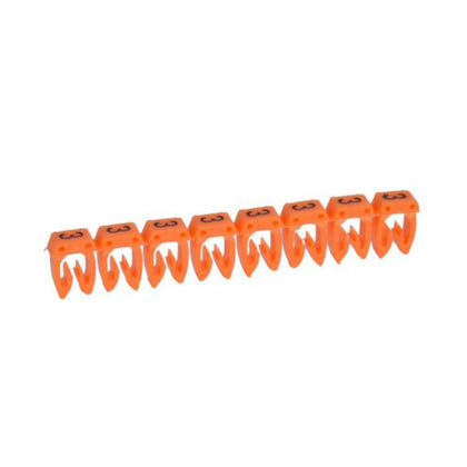 Repère de câble CAB 3 6 mm, coloris orange, numéro 3, 2,8 mm, en plastique – Legrand 038233