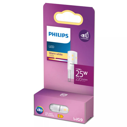 Lampe LED capsule 2.5W G9 blanc chaud RF ND SRT6 – PHILIPS 929003790501