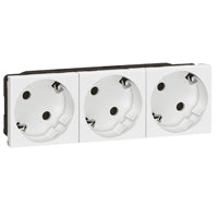 Prise Mosaic 2P+E, 16 A, 250 V, IP40, IK07, 6 modules – Legrand 077253 – lot de 10
