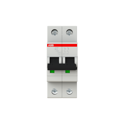 Disjoncteur modulaire S200 2P B 6 6kA – ABB 2CDS252001R0065
