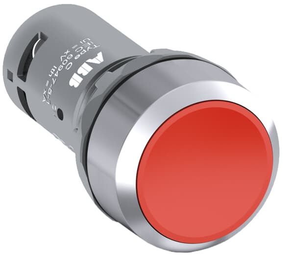 CP1-30R-20 Drucktaster, tastend, flach rot, 2 Schließer – ABB 1SFA619100R3021 – lot de 10