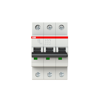 Disjoncteur modulaire S200 3P D 16 6kA – ABB 2CDS253001R0201