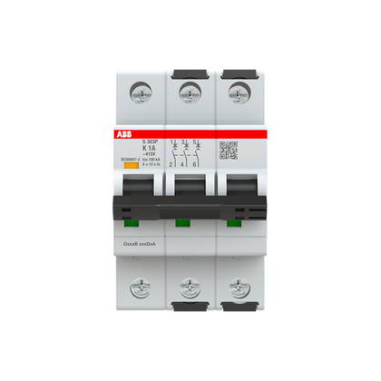S303P-K1 Sicherungsautomat K-Char., 25kA, 1A, 3P – ABB 2CDS383001R0217