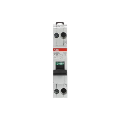 Disjoncteur modulaire SN201L 1P+N C 16 4,5kA – ABB 2CSS245101R0204