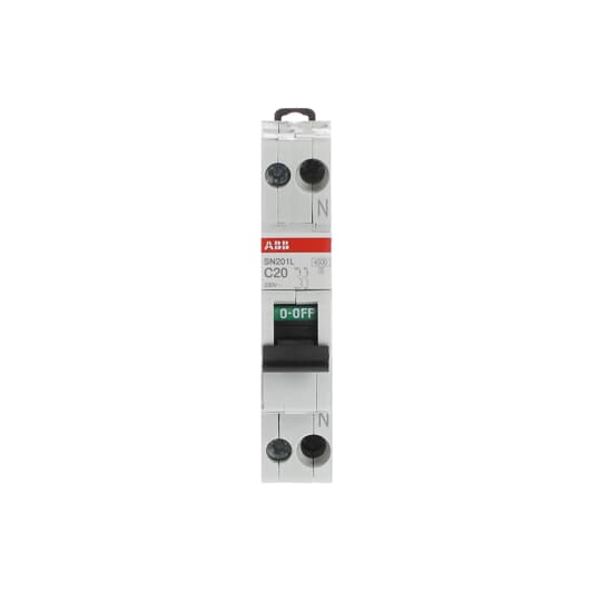 Disjoncteur modulaire SN201L 1P+N C 16 4,5kA – ABB 2CSS245101R0204