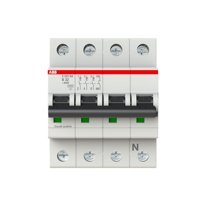 Disjoncteur modulaire S200 3P+N B 32 6kA NA – ABB 2CDS253103R0325