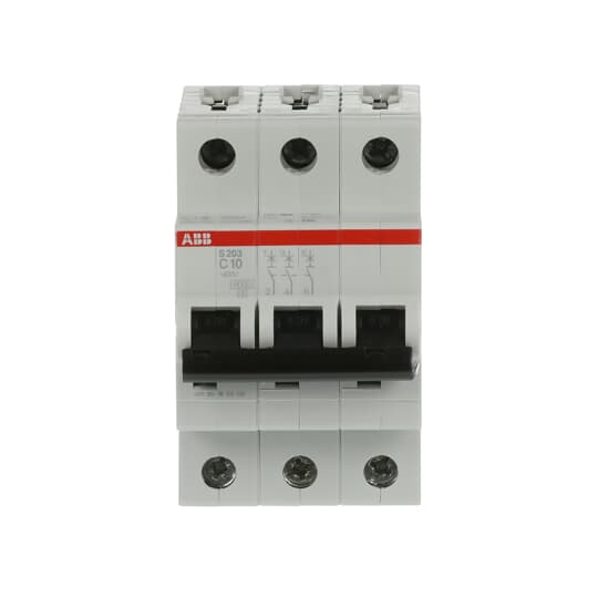 Disjoncteur modulaire S200 3P C 10 6kA – ABB 2CDS253001R0104