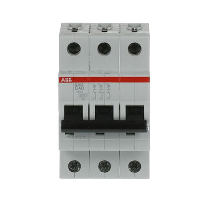Disjoncteur modulaire S200 3P C 40 6kA – ABB 2CDS253001R0404