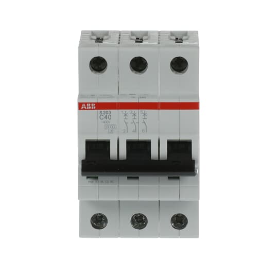 Disjoncteur modulaire S200 3P C 40 6kA – ABB 2CDS253001R0404