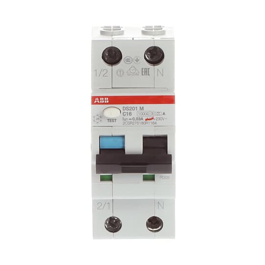 Disjoncteur différentiel DS201M 1P+N C 13 30mA 10kA A – ABB 2CSR275180R1164