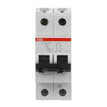 Disjoncteur modulaire S200 1P+N C 2 6kA – ABB 2CDS251103R0024