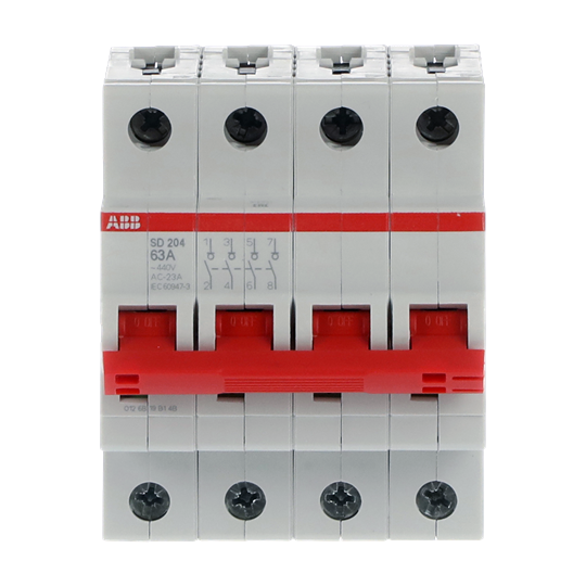 Interrupteur-sectionneur SD 4P 50A 440VAC – ABB 2CDD284101R0063