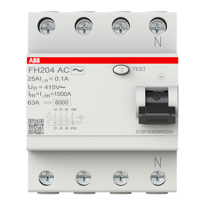 Residual Current Device - FH204 AC-25/0,1 – ABB 2CSF204006R2250