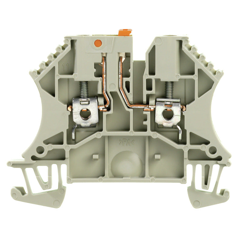 Bloc de jonction de test et sectionnement raccordement à vis, foncé beige, 2.5 mm², 24 A, 500 V connexion 2 niveaux 1 – Weidmüller 1855610000 – lot de 100