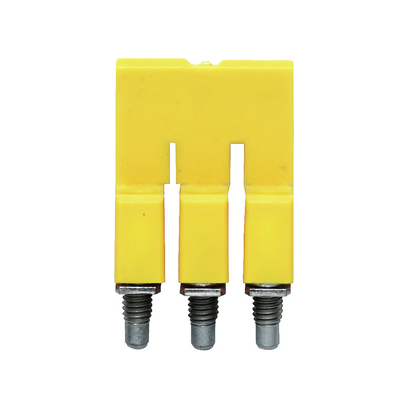 Pont transversal pour blocs de jonction lorsque vissé dans, jaune, 32 A pôles 3 P 5.10 Ins oui W 7 mm – Weidmüller 1053760000 – lot de 50