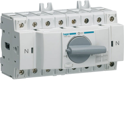 Inverseur de source modulaire 4P In63 A Ue380 - 415Vac Poignée rotative courte – Hager HIM406