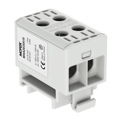 DOUBLE BORNE DE JONCTION MODULAIRE - CU/AL – 2.5/35 mm²