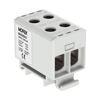 DOUBLE BORNE DE JONCTION MODULAIRE - CU/AL – 1.5/50 mm²