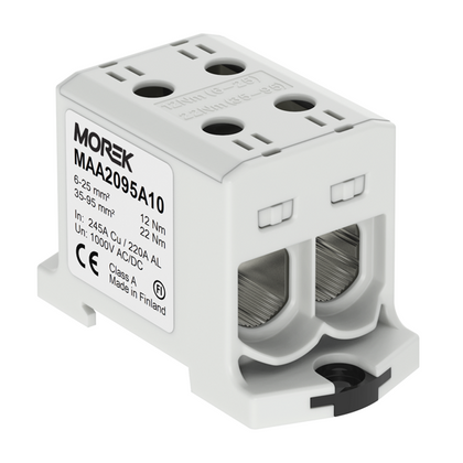 DOUBLE BORNE DE JONCTION MODULAIRE - CU/AL – 6/95 mm²
