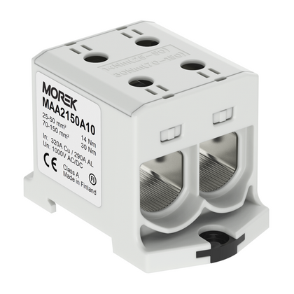 DOUBLE BORNE DE JONCTION MODULAIRE - CU/AL – 25/150 mm²
