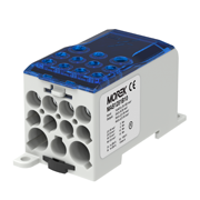 Répartiteur unipolaire OJL280A bleu entrée 1xAl/Cu120 sortie 2x35/5x16/ 4x10mm² – MOREK MAB1281B10