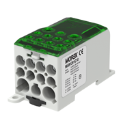Répartiteur unipolaire OJL280A vert entrée 1xAl/Cu120 sortie 2x35/5x16/ 4x10mm² – MOREK MAB1281G10