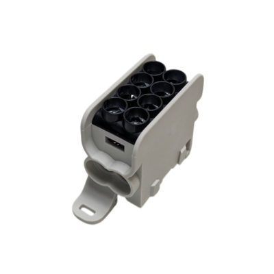 Borne de distribution HLAK25 1P noir 2xAl/Cu 25mm²+16mm² 1000VAC/1500VDC – MOREK MAG1251S00